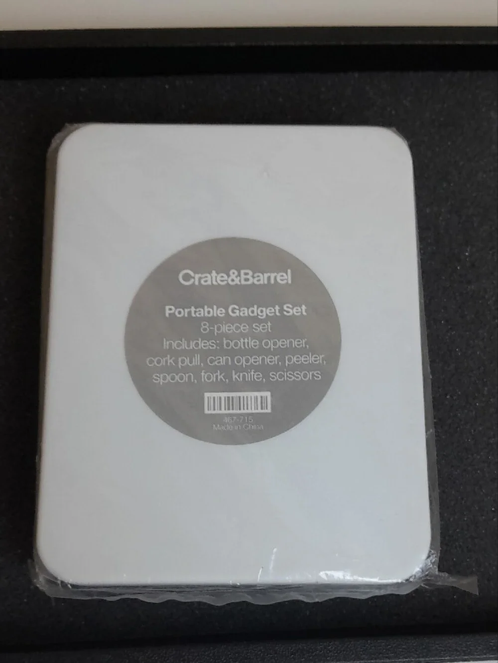 Crate&Barrel White Portable Gadget Set - 8-Piece